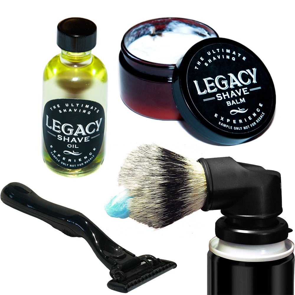 legacy shave the evolution shaving can brush

