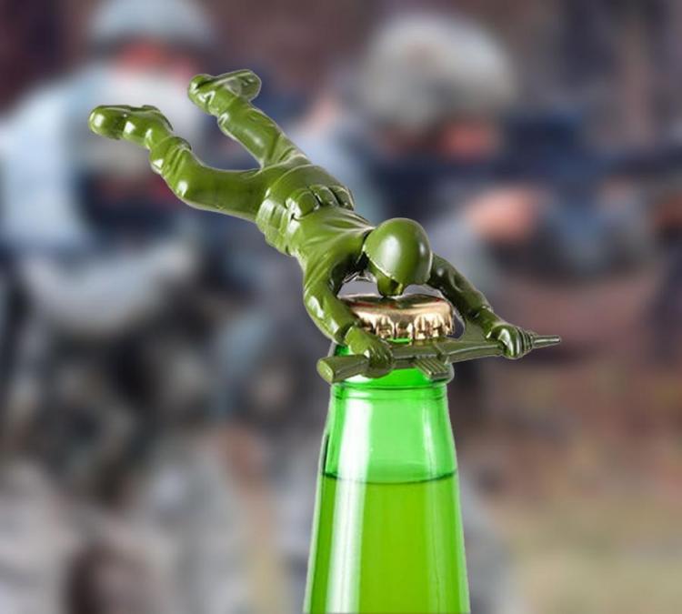 The Awesome Army Man Bottle Opener with One Hundred 80 Degrees for Party People