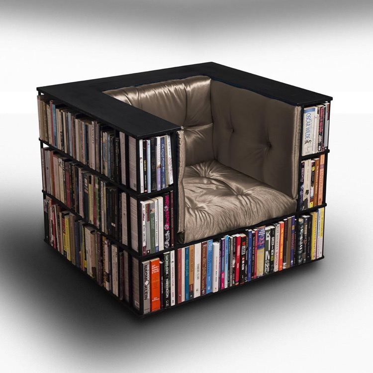 Library bookcase chair
