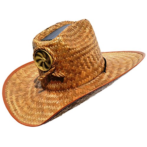 Cowboy hat with fan